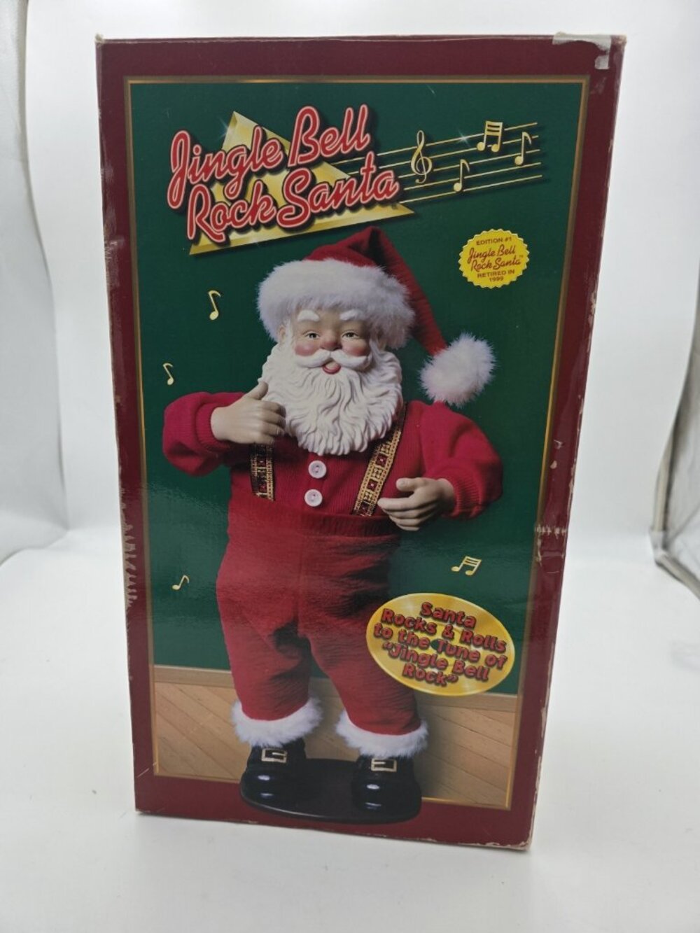 Jingle Bell Rock Animated Musical Dancing Santa Claus Vintage Edition #1 1998
